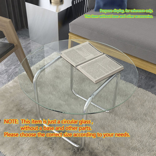 MUNGO Glass Circle Polished Edge Table Top & Reviews Wayfair